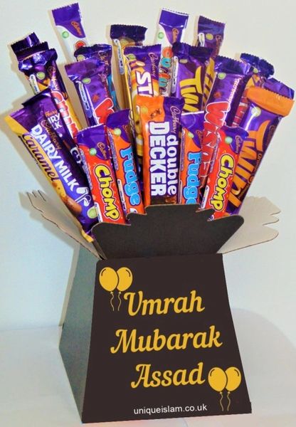Halal Cadburys Chocolate Bouquet Chocolate Hamper Gift Box Personalised