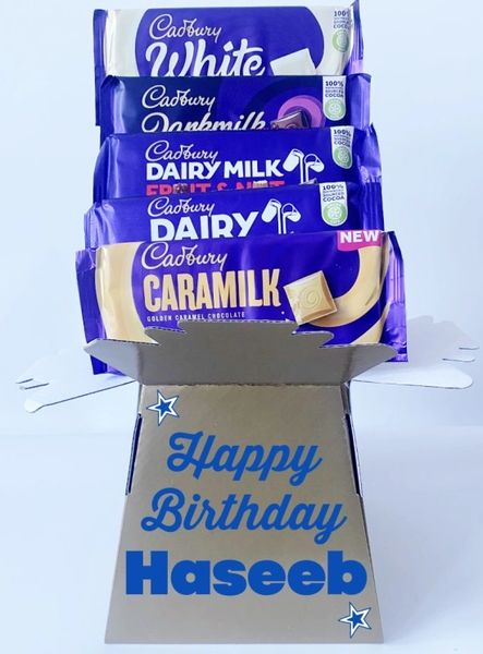 Halal Chocolate Bar Bouquet Chocolate Hamper Gift Box Personalised