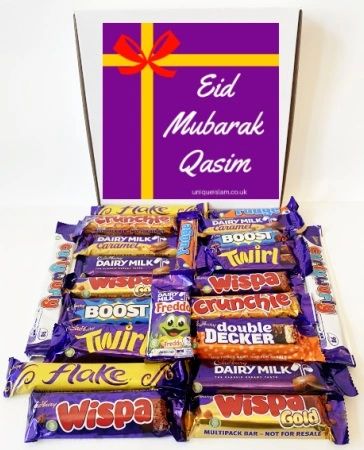 Eid Halal Chocolate Box Chocolate Eid Hamper Personalised Eid Chocolate Gift Box