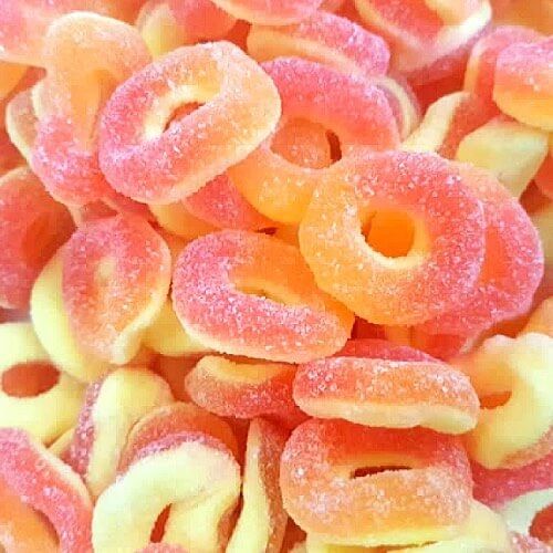 Fizzy Peach Rings HMC Approved Halal Sweets