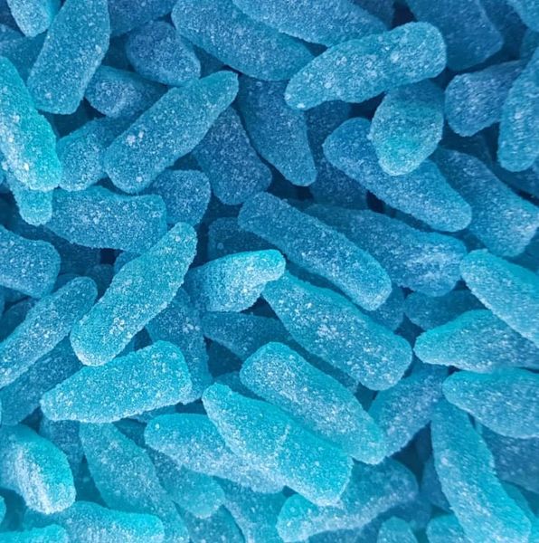 Fizzy Blue Raspberry Bottles HMC Approved Halal Sweets