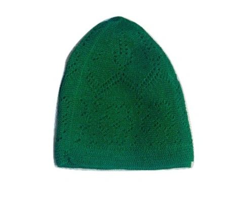 Mens Green Islamic Prayer Hat