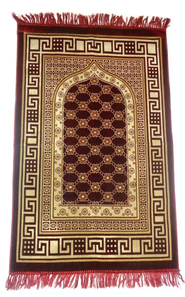 Red Turkish Islamic Muslim Prayer Mat