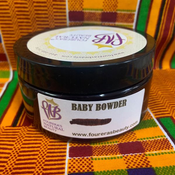 Baby Powder Shea Butter Cream 8oz Fourera's Natural Beauty Store.