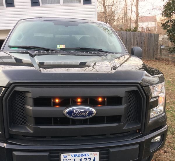 2013 2014 Ford F 150 Raptor Style Grill Amber Light Kit Raptor