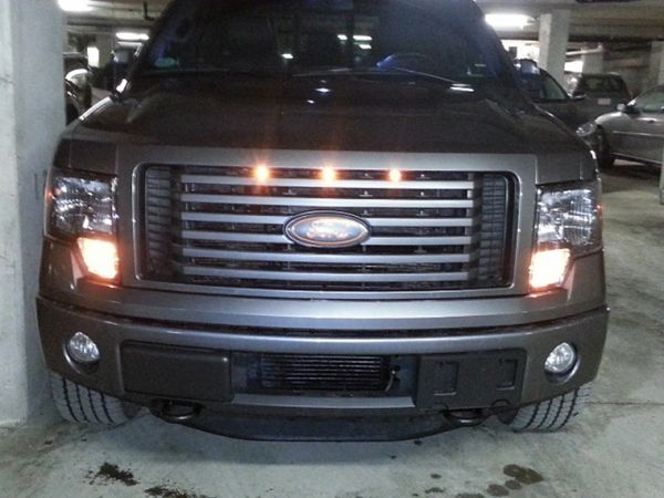 2009-2012 Ford F-150 Raptor Style Grill Amber Light Kit XLT XL FX4 Truck Lights