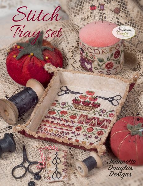 Stitch Tray Set Cross Stitch Pattern by Jeannette Douglas Designs | The