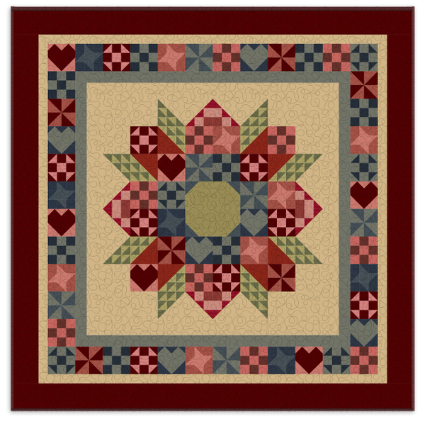 Bloomington Quilt Kit By Emily McGlothlen of The Little Red Hen The