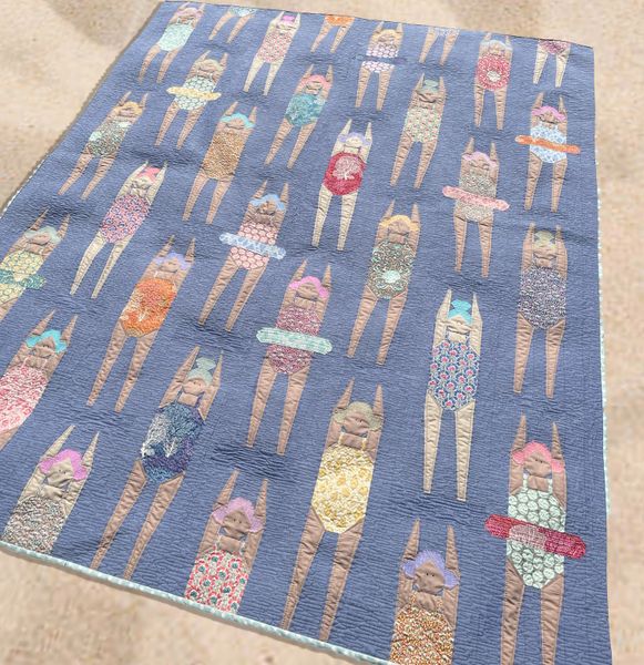 Swim Team Quilt Kit by Tone Finnanger of Tilda Fabrics The Little Red