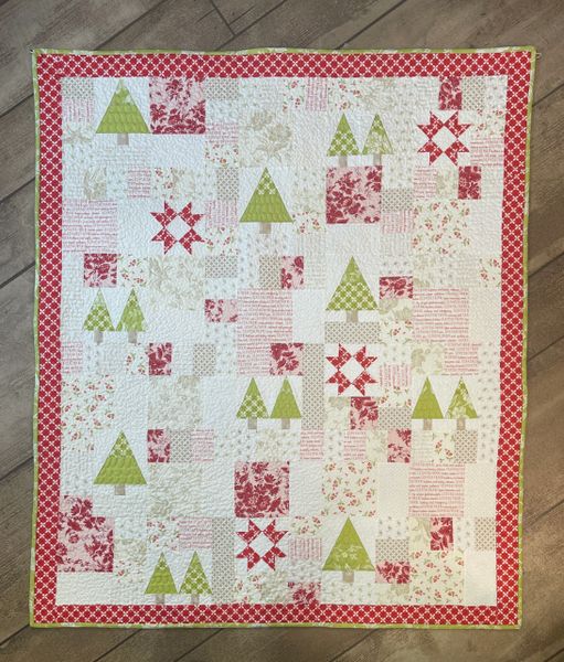 Seasonal Patchwork Christmas Quilt Kit Fig Tree And Co Moda Fabric The Little Red Hen Quilt Shop