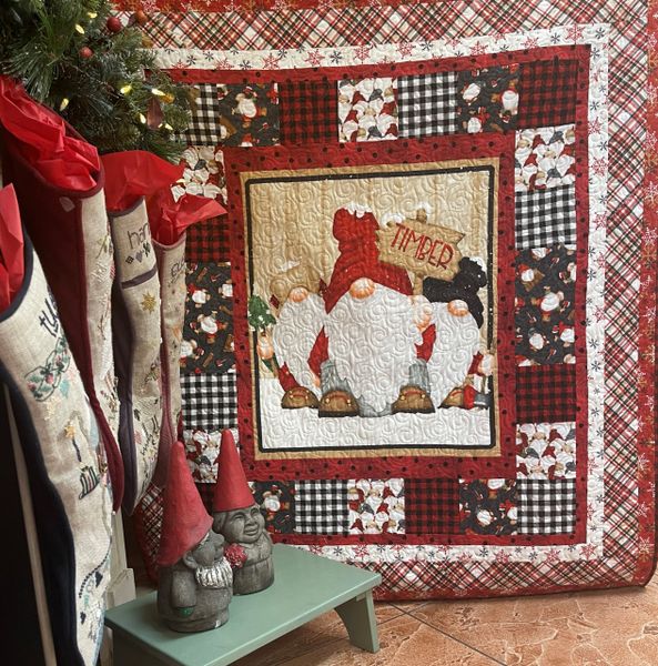 Timber Gnomies Flannel Quilt Kit By Shelly Comiskey The Little Red