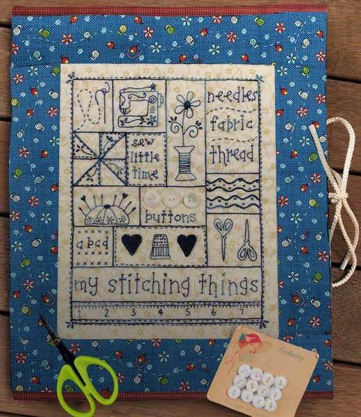 My Stitching Things Project Folder Kit by Gail Pan Designs The Little Red Hen Quilt Shop