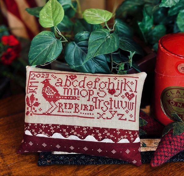 Redbird Sampler Cross Stitch Kit by Heart in Hand The Little Red Hen