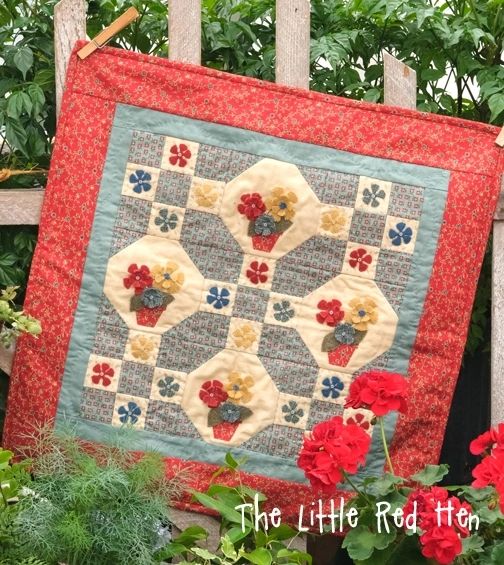 Flower Patch KIT | The Little Red Hen - Quilt Shop