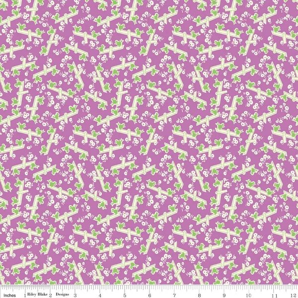 Toy Chest Fabric C4850Purple By Penny Rose The Little Red Hen