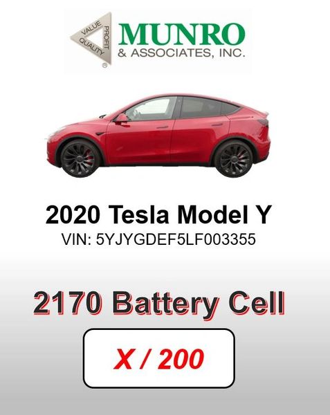 Single Tesla Model Y Battery Cell! (Ships to USA Only)