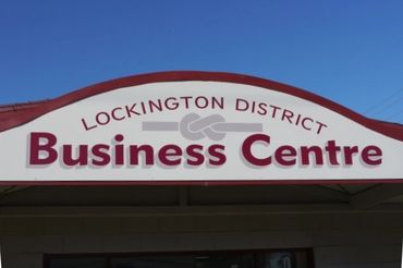 Exterior shop signs for Lockington District Business Centre