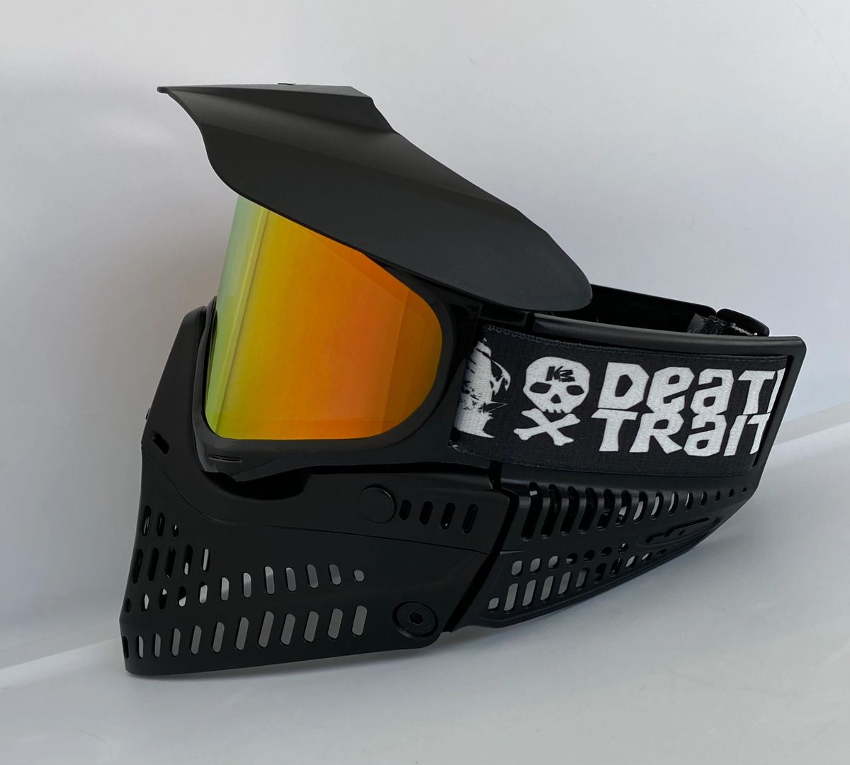 Custom Black JT Proflex Paintball Mask Goggle w/ Lava Prism Thermal Lens