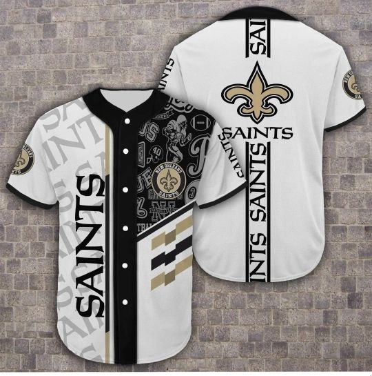 New Orleans Saints Women's Black Rhinestone and Glitter T