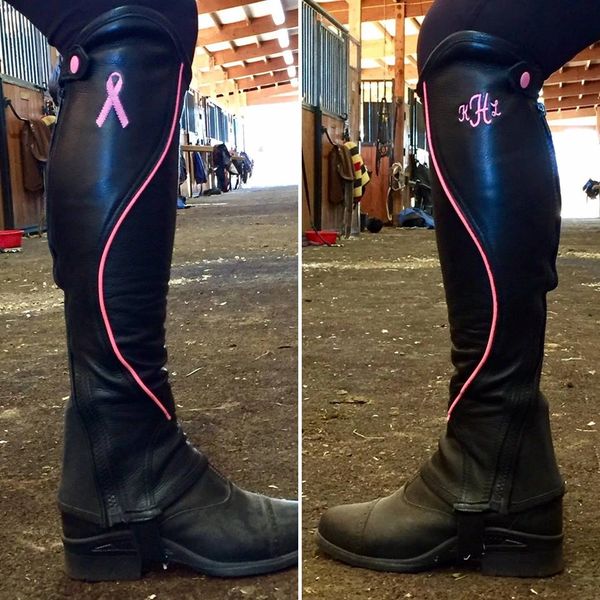 lace up half chaps
