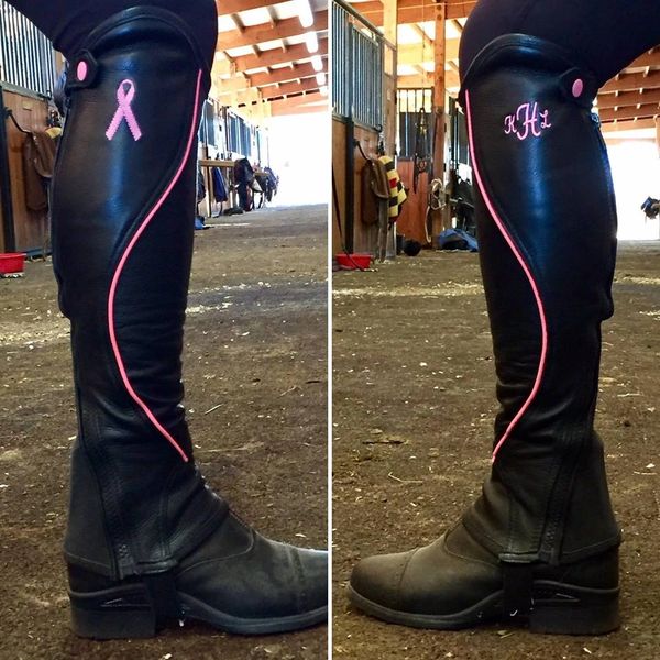 Huntley Equestrian Custom Fit Premium Leather Half Chaps