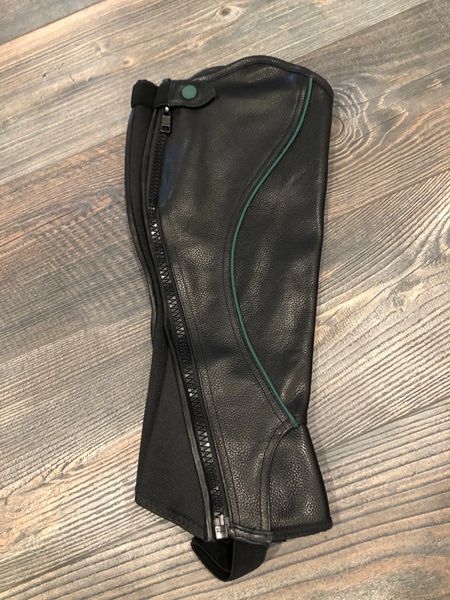 Huntley Equestrian Custom Fit Premium Leather Half Chaps