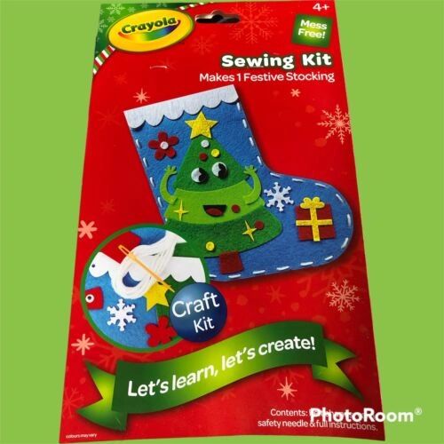 NUOVO Crayola Principessa Craft Kit 3 Carino facile arte presenti Natale Stocking Filler 