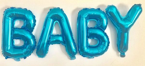 16 Blue Foil Letter Balloons Balloons Party Supplies Mylars Party 