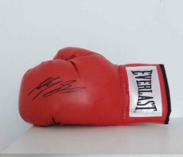 Ricky Burns Signed Red Everlast Boxing Glove Legends and Memories