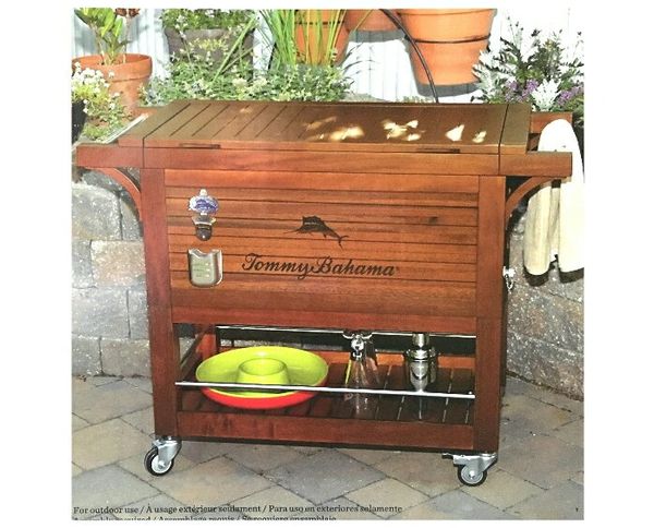 tommy bahama wood cooler instructions