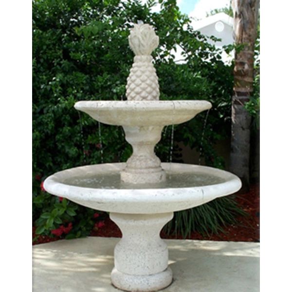 Full Pineapple Water Fountain Cast Stone International