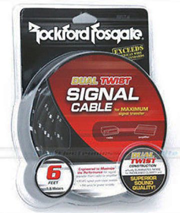 Rockford Fosgate RFIT-3 3' Premium Dual Twist RCA Cable