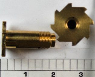 98-117 R.H. Gear Sleeve (with pin)(Brass) 14/0 & 16/0