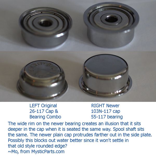 55-117 Bearing w/Cap For 2012 & Newer Reels