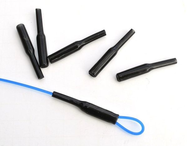 Black Crimp Protectors 2" long
