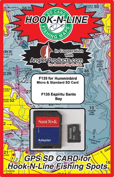 F135 Espiritu Santo Bay Fishing Electronic GPS SD Card for 