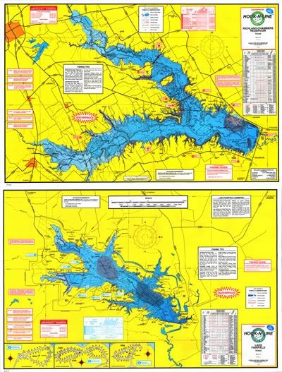 richland chambers lake map F114 Richland Chambers Reservoir Lake Fairfield Fishing Map richland chambers lake map