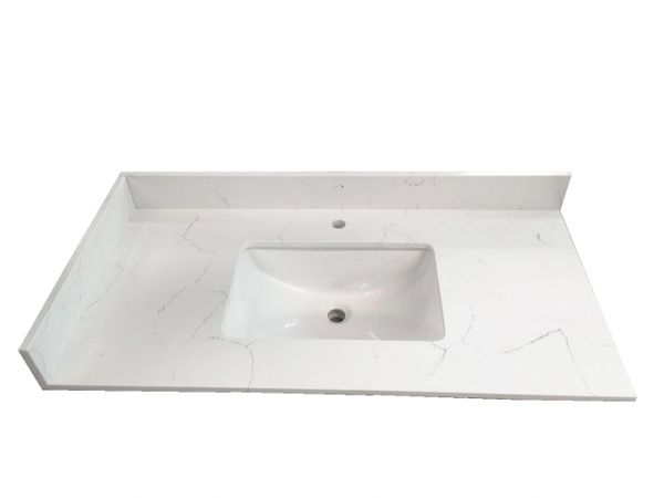 N Ajax White Collection Vanity Top 43 Ngy Stones Cabinet Inc