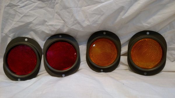 4-Red Reflectors 6 each 2-Amber; HumVee M998 ; 12342500-1 & 12342500-2