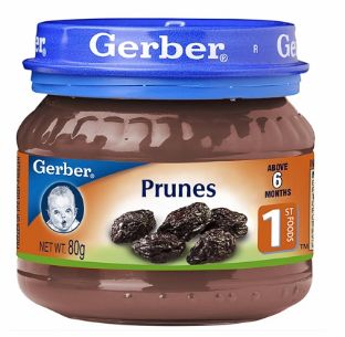 Gerber Stage 1 Prunes 80G