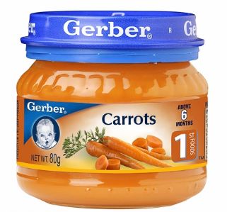 Gerber Stage 1 Carrots 80G