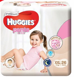 Huggies Platinum Pants Girl XXL 26S