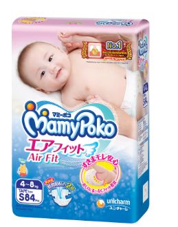 Mamy Poko Air Fit Diaper S 84S