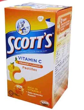 Scott's Vit.C Pastilles Orange 100G
