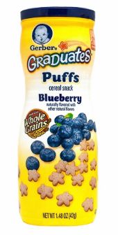 Gerber Graduates Puffs Blueberry 42G