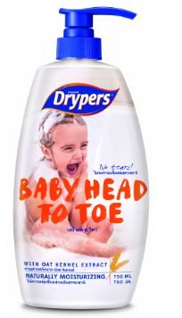 Drypers Baby Head To Toe 750ML
