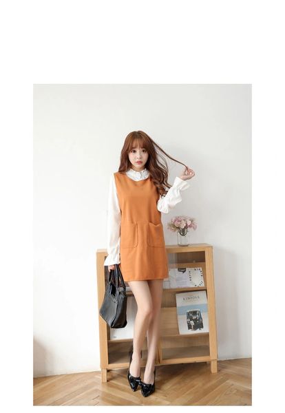 Fashion Women Solid Mini Two Pieces Dress