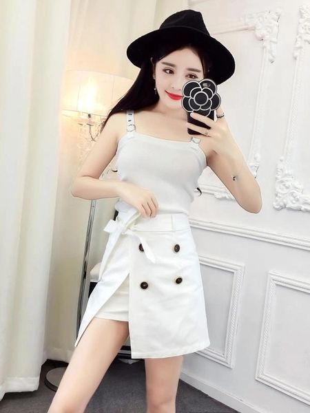Knitting Shirts With Asymmetrical Skirt Women Suits