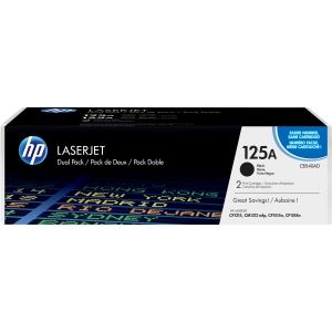 HP 125A BLACK TWIN-PACK LASERJET TONER CARTRIDGE CB540AD