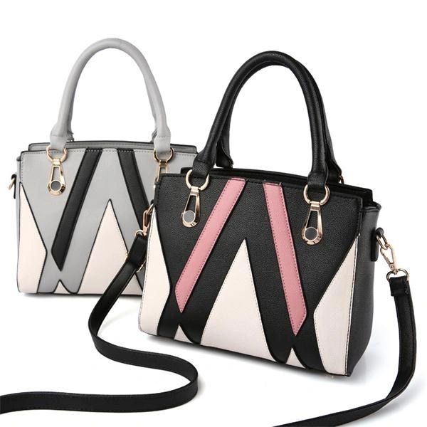 Simple Design Contrast Color Shoulder Bags(3-4 Days Delivery)
